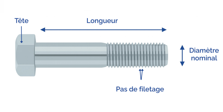 Mesurer une vis
