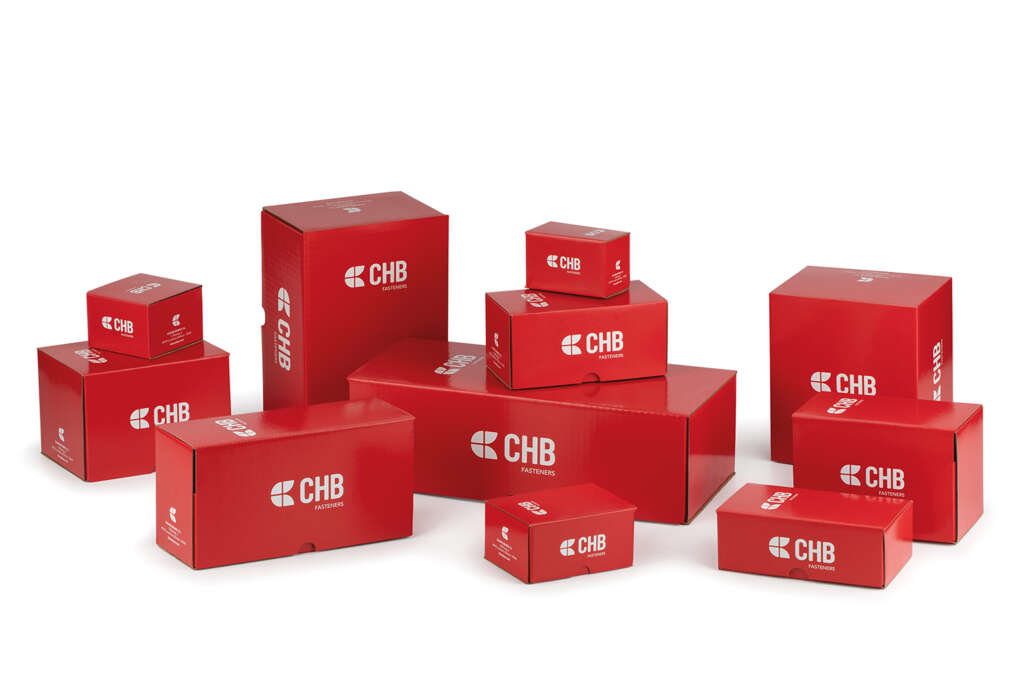 Conjunto de 11 cajas red box apiladas