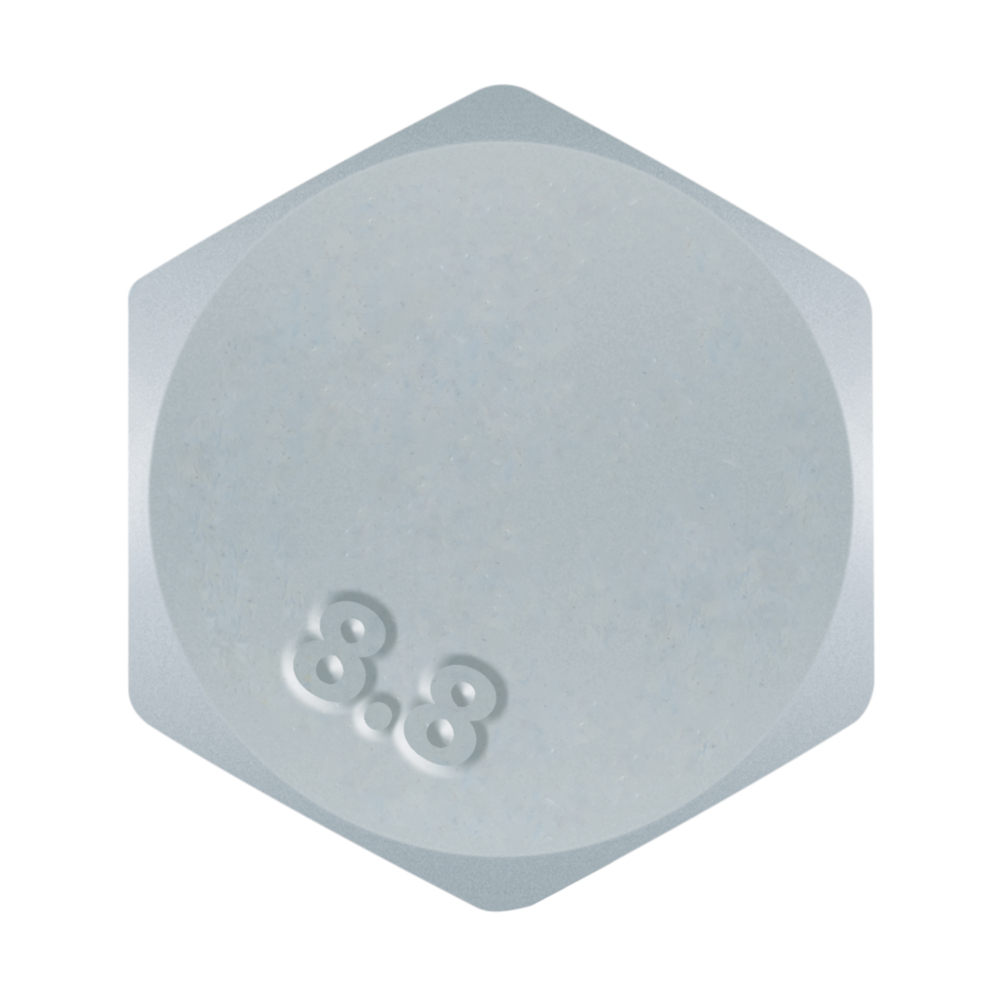 DIN 933 8.8 ZP - ISO 4017