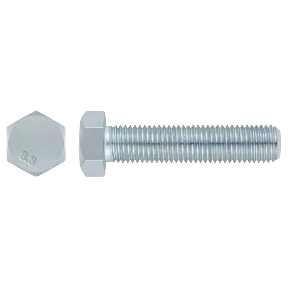 Hexagonal screw DIN 933 8 8 ZP | CHAVESBAO
